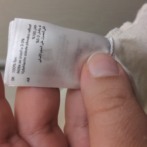 Cream linen t-shirt - Picture 3 of 4